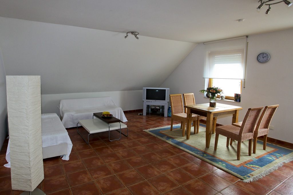Wohnzimmer der Ferienwohnung Hamminkeln